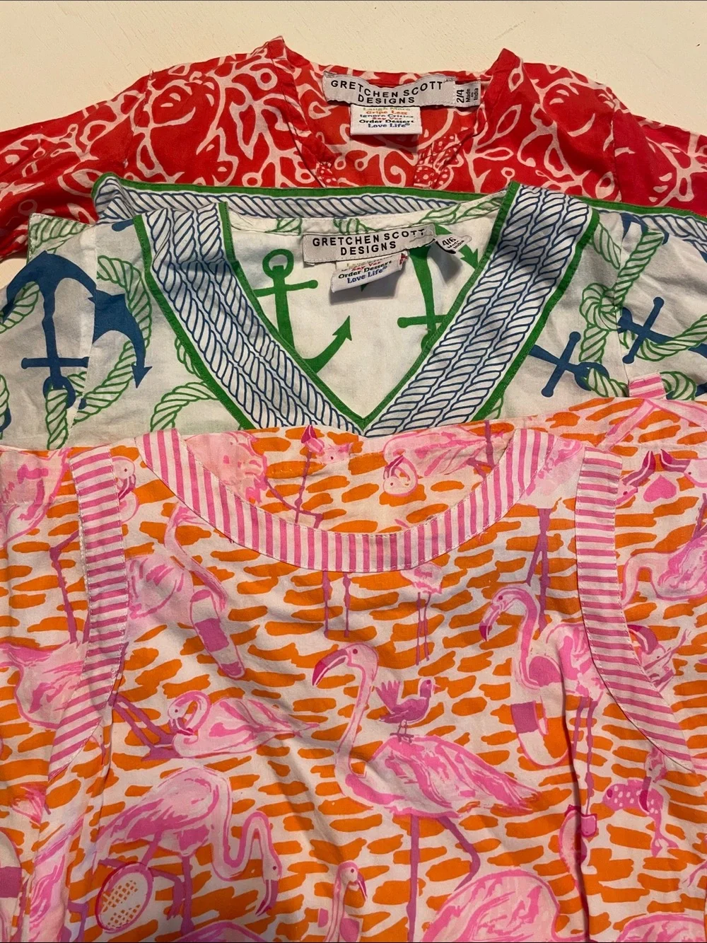 Gretchen Scott Girls Tunic Dress Cotton Bundle sizes 2, 4, 6